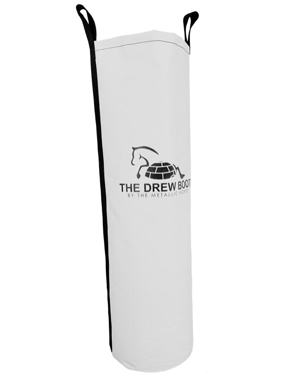 The Drew Boot horse ice soaking boots that are full leg ice boots for horses for horse recovery.