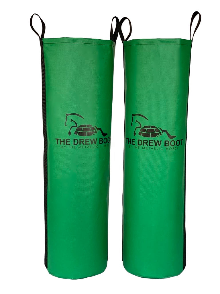 Horse ice boots to reduce inflammation and soreness after exercise.