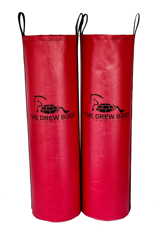 Horse ice boots for preventing horse leg injuries and enhance recovery.