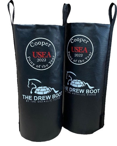 Personalized your Drew Boot horse ice boots for post exercise horse care.
